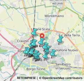 Mappa Via Domenico Nocca, 27100 Pavia PV, Italia (1.6565)