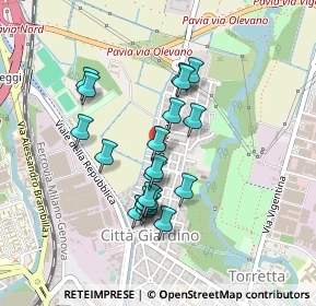 Mappa Via Domenico Nocca, 27100 Pavia PV, Italia (0.3785)