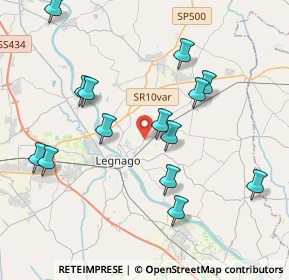 Mappa Via Slavacchio, 37045 Legnago VR, Italia (4.13071)