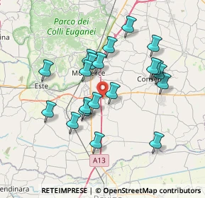 Mappa Via Moraro, 35020 Pozzonovo PD, Italia (6.748)