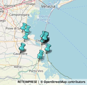 Mappa Via Corallo, 30015 Chioggia VE, Italia (7.6455)