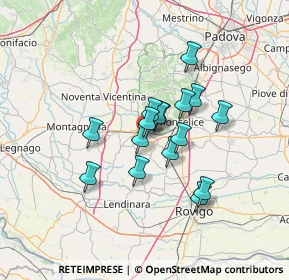 Mappa Via Guola Larga, 35042 Este PD, Italia (9.83063)