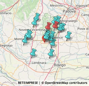 Mappa Via Guola Larga, 35042 Este PD, Italia (10.005)