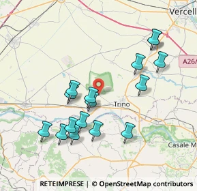 Mappa Borgo Borgo Via Ramezzana, 13039 Trino VC, Italia (7.64188)