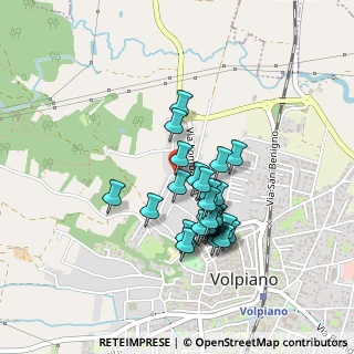 Mappa Via G. Leopardi, 10088 Volpiano TO, Italia (0.36667)