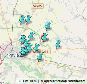 Mappa Via Paiola, 27010 Pavia PV, Italia (3.56235)