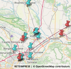 Mappa Via Marco Polo, 10088 Volpiano TO, Italia (9.381)