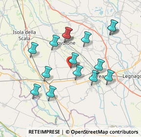 Mappa Via Isolana, 37056 Salizzole VR, Italia (6.95667)