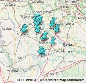 Mappa Via Vecchia D'Antona, 27026 Garlasco PV, Italia (10.8615)