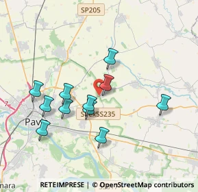 Mappa Via Pavia, 27100 Pavia PV, Italia (3.45091)