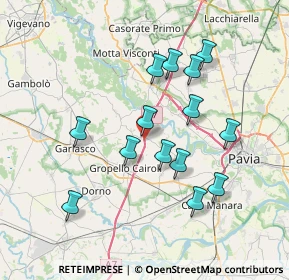 Mappa Autostrada dei Giovi, 27020 Zerbolò PV, Italia (6.86571)