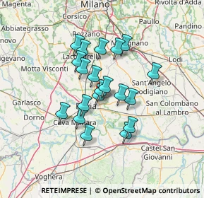 Mappa Via Pavia, 27010 Pavia PV, Italia (10.3565)
