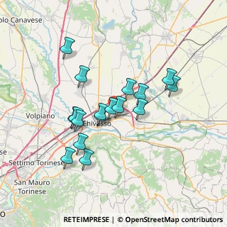 Mappa Via Maestra, 10134 Chivasso TO, Italia (6.08294)