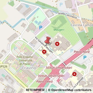Mappa Via Salvatore Maugeri, 27100 Pavia PV, Italia, 27100 Pavia, Pavia (Lombardia)