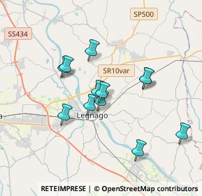 Mappa Via Madre T. di Calcutta, 37045 Legnago VR, Italia (3.05167)