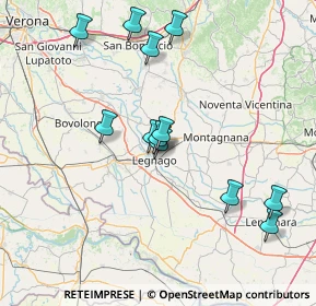 Mappa Via Madre T. di Calcutta, 37045 Legnago VR, Italia (14.59583)