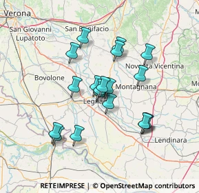 Mappa Via Madre T. di Calcutta, 37045 Legnago VR, Italia (11.59789)