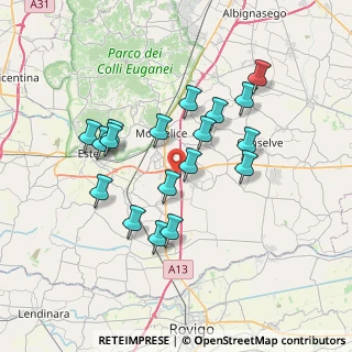 Mappa Via Basse, 35043 Monselice PD, Italia (6.52167)