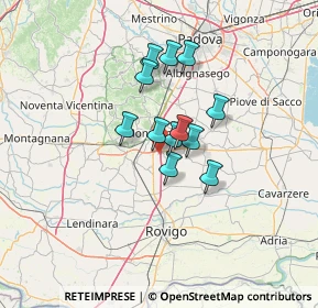 Mappa Via Basse, 35043 Monselice PD, Italia (9.04167)