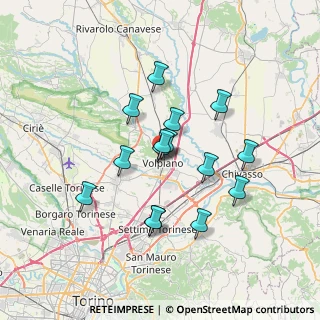 Mappa Piazza Camillo Benso Conte di Cavour, 10088 Volpiano TO, Italia (5.86533)