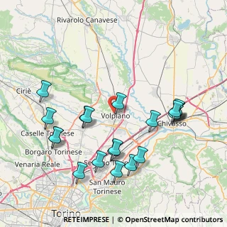 Mappa Piazza Camillo Benso Conte di Cavour, 10088 Volpiano TO, Italia (8.6095)