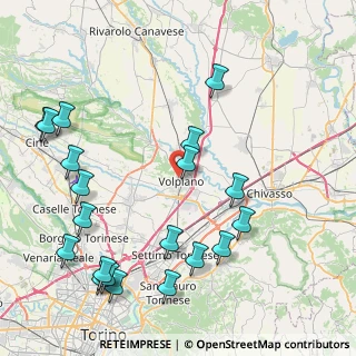 Mappa Piazza Camillo Benso Conte di Cavour, 10088 Volpiano TO, Italia (10.2735)