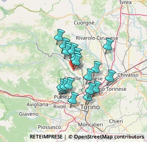 Mappa Località Olivetti, 10073 Ciriè TO, Italia (9.8495)