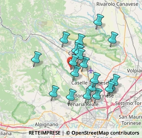 Mappa Località Olivetti, 10073 Ciriè TO, Italia (6.3435)