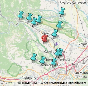 Mappa Località Olivetti, 10073 Ciriè TO, Italia (7.34846)