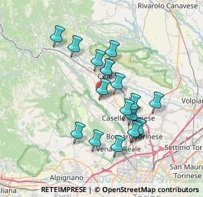 Mappa Località Olivetti, 10073 Ciriè TO, Italia (6.13278)