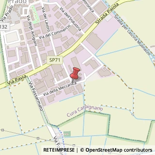 Mappa Via della Meccanica, 7, 27010 Cura Carpignano, Pavia (Lombardia)