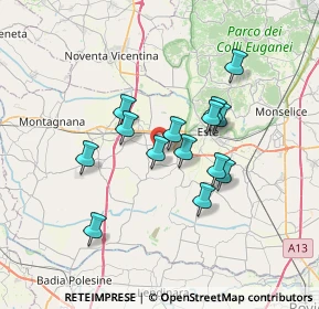 Mappa Via Boschette, 35045 Ospedaletto Euganeo PD, Italia (5.60857)
