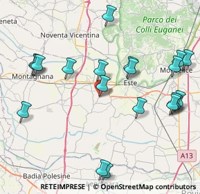 Mappa Via Boschette, 35045 Ospedaletto Euganeo PD, Italia (9.592)