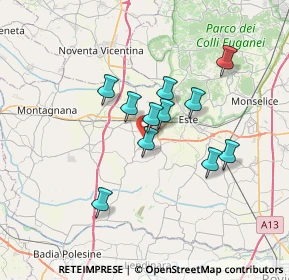 Mappa Via Boschette, 35045 Ospedaletto Euganeo PD, Italia (5.44909)