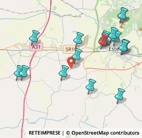 Mappa Via Boschette, 35045 Ospedaletto Euganeo PD, Italia (4.70176)