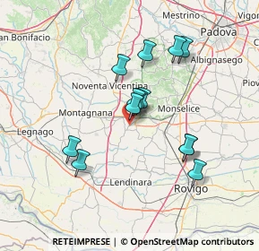 Mappa Via Boschette, 35045 Ospedaletto Euganeo PD, Italia (12.15769)
