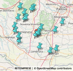Mappa Via Boschette, 35045 Ospedaletto Euganeo PD, Italia (15.7135)