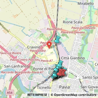 Mappa Strada Privata Campeggi, 27100 Pavia PV, Italia (1.2455)