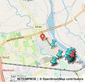 Mappa Via Tommaso Tittoni, 37045 Legnago VR, Italia (1.3975)