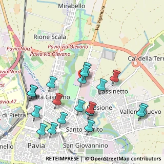 Mappa Via Treves, 27100 Pavia PV, Italia (1.123)