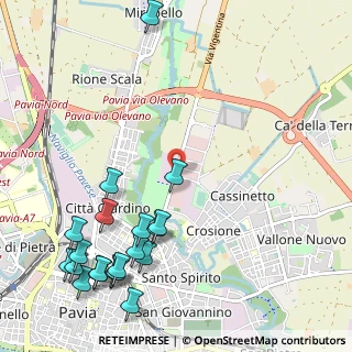 Mappa Via Treves, 27100 Pavia PV, Italia (1.4285)