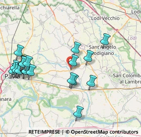 Mappa Via Vistarino, 27010 Copiano PV, Italia (8.9355)