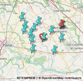 Mappa Via Vistarino, 27010 Copiano PV, Italia (5.9275)