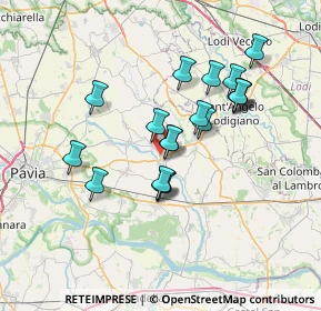 Mappa Via Vistarino, 27010 Copiano PV, Italia (6.12368)