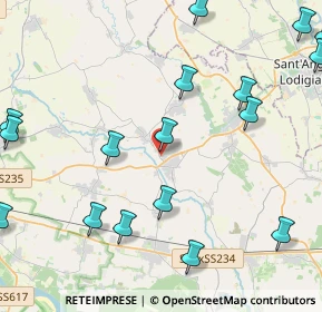 Mappa Via Vistarino, 27010 Copiano PV, Italia (6.185)