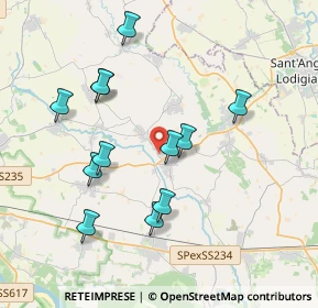 Mappa Via Vistarino, 27010 Copiano PV, Italia (3.71083)