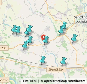 Mappa Via Vistarino, 27010 Copiano PV, Italia (3.8525)