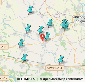 Mappa Via Vistarino, 27010 Copiano PV, Italia (3.74636)