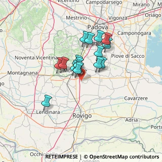 Mappa Via Falcone e Borsellino, 35020 Pozzonovo PD, Italia (10.09563)