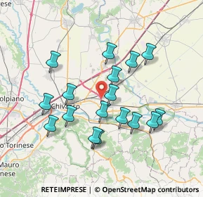 Mappa 10038 Verolengo TO, Italia (6.77765)